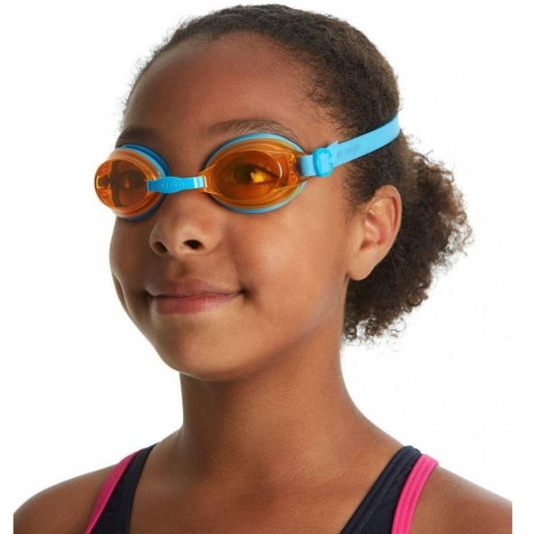 SPEEDO ÇOCUK YÜZÜCÜ GÖZLÜĞÜ JET V2 GOG JU BLU/ORANGE 8-092989082 - 3