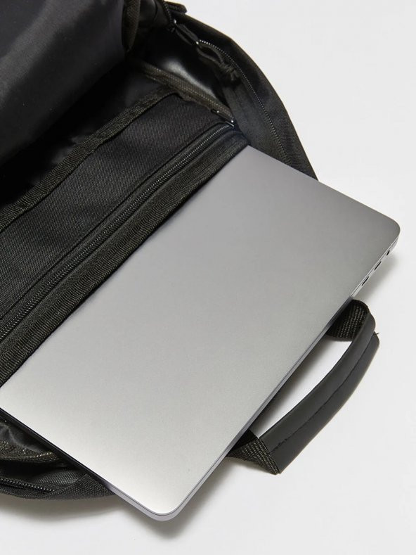 Bene Siyah Tek Bölmeli  Okul Sırt Çantası lll - Resim 4