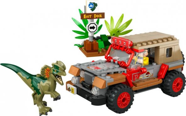 LEGO Jurassic World 76958 Dilophosaurus Ambush - Resim 3