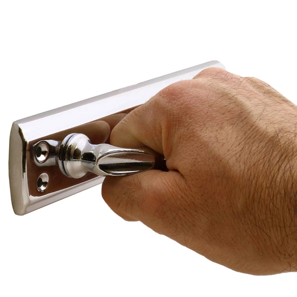 Elif Sürgülü Kapı Çekme Kolu Tutma Kulpu Kulbu Çelik Dış Kapı Tutamağı Kol Krom 17,5 Cm - Resim 4