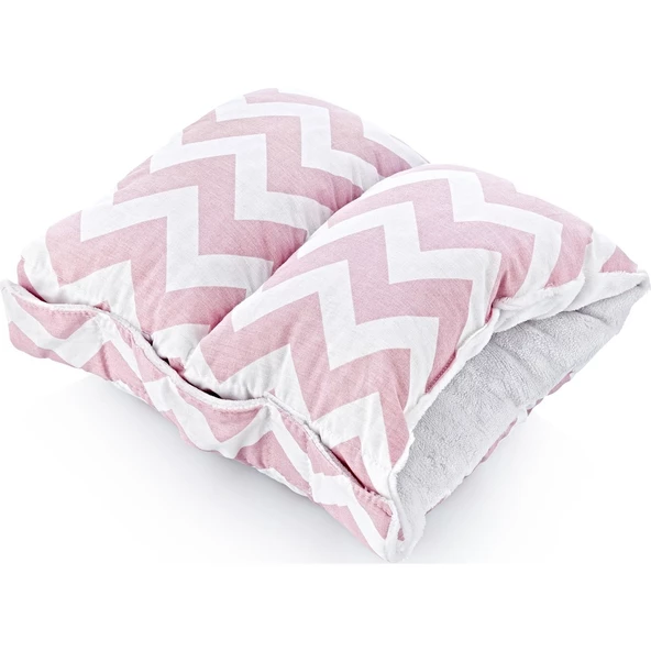 BabyJem Çok Amaçlı Emzirme Yastığı 523 Pembe Zigzag