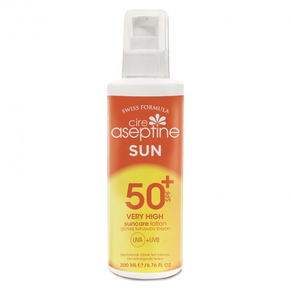 Cire Aseptine Sun Güneş Koruyucu Losyon 50 SPF 200ml