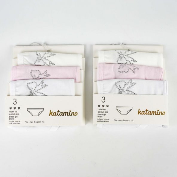 Katamino Linta Taş Baskılı 3'lü Slip Set K128407 Asorti