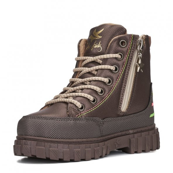 Albishoes Kız Çocuk Suya Dayanıklı Soğuk Geçirmez Kaymaz Taban Fermuarlı Kışlık Çocuk Bot - 2