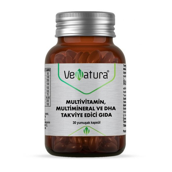 Venatura Multivitamin, Multimineral Ve Dha 30 Kapsül