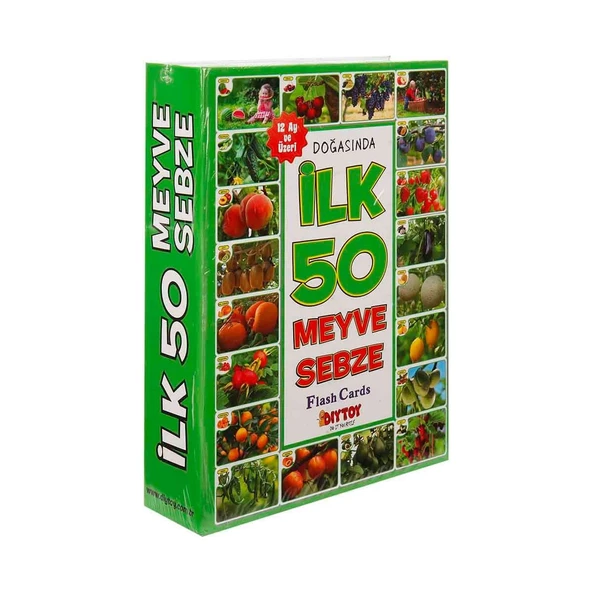 DiyToy İlk 50 Meyve Sebze Hafıza Kartları