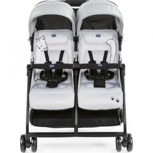 Chicco Ohlala Twin İkiz Bebek Arabası Silver - 2