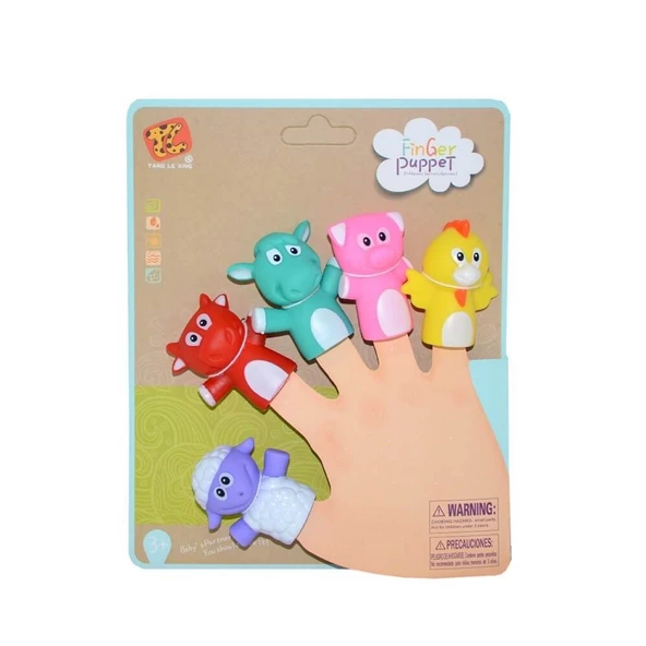 Finger Puppet Hayvan Figürlü Parmak Kuklası - 3