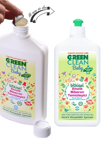 Green Clean Baby Bitkisel Emzik Biberon Temizleyici 500 ml