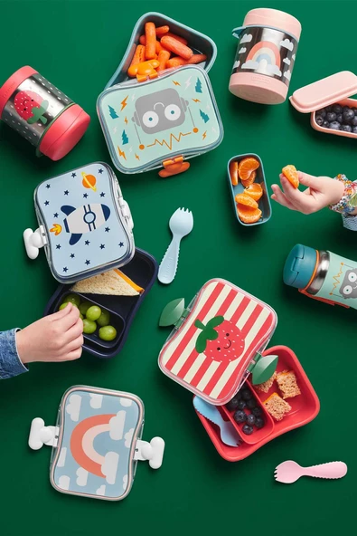 Skip Hop Zoo Paslanmaz Çelik Termos 325 ml Robot - 5