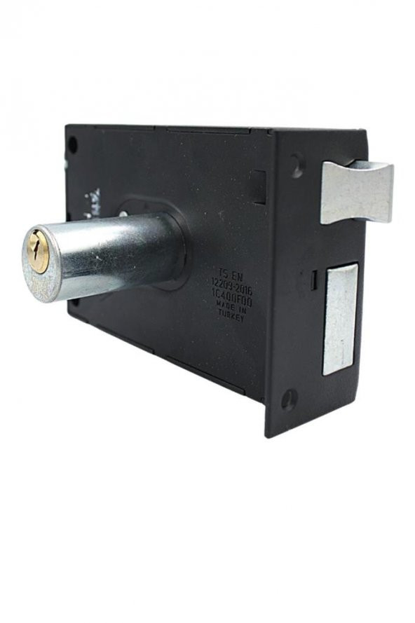 Kale 157AE Silindirli Tirajlı Demir Kapı Kilidi Köşeli Siyah Eco 14mm 52mm - 4