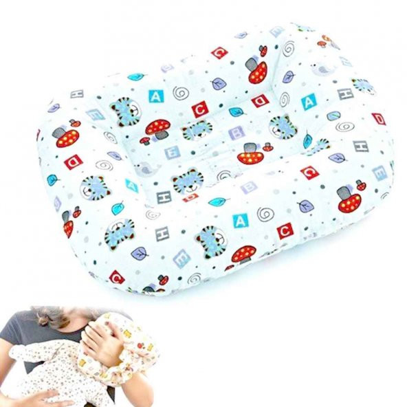 BabyJem Emzirme Yastığı 109 Mavi Kedi