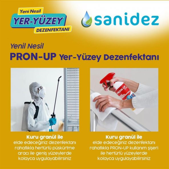 SANİDEZ Pron-Up 50 Gr Yer Yüzey Dezenfektanı - 8