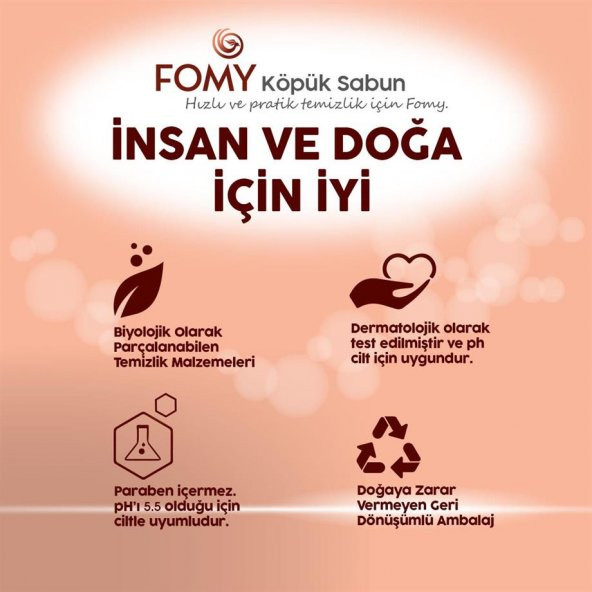 FOMY Hassas Cilt Köpük Sabun El Yüz Vücut 300 ml 4 ADET - 4