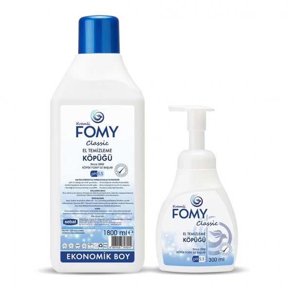 FOMY Classic Köpük Sabun Seti 1800+300 ml