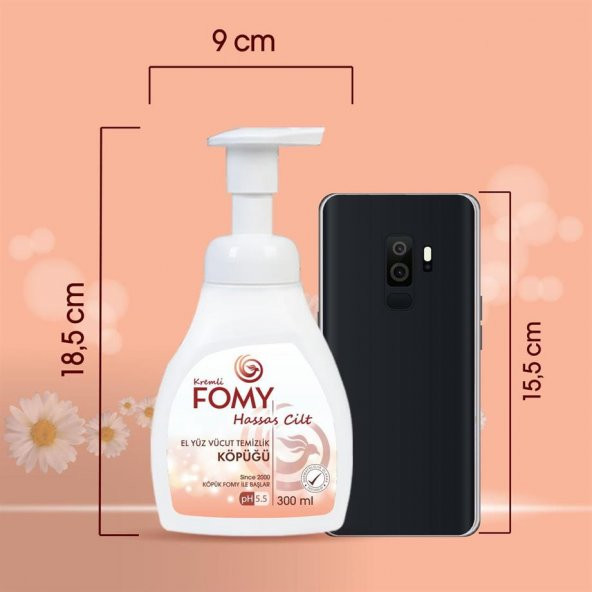 FOMY Hassas Cilt Köpük Sabun El Yüz Vücut 300 ml 4 ADET - 7