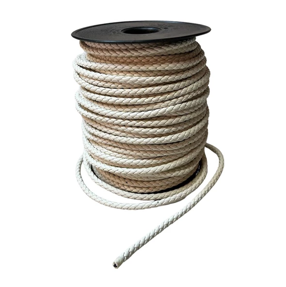 Bileklik ve Anahtarlık için Yuvarlak Örgü Suni Deri Kordon 5mm 1 metre - 12