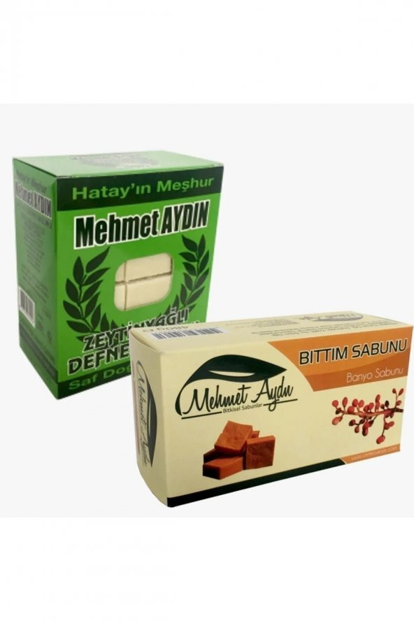 Mehmet Aydın Zeytinyağlı Defne Sabunu 950 gr + Bıttım Sabunu 480 gr