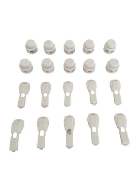 Bağcık İçin Buton Model Akıllı Kilitl Mekanizması 5 Çift - 20 Parça - 3