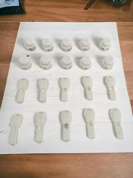 Bağcık İçin Buton Model Akıllı Kilitl Mekanizması 5 Çift - 20 Parça - 2