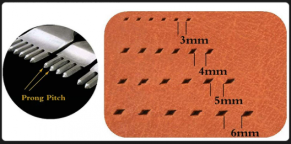 Çapraz Delgi / Çatal Zımba Seti 4mm Deri El Aleti - 2