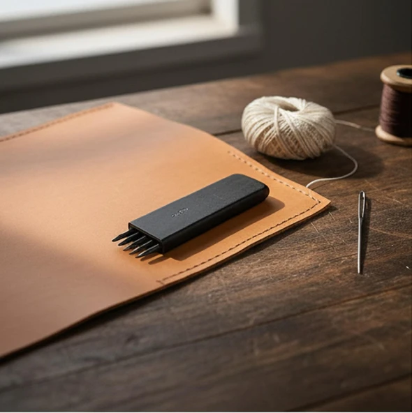 Elde Vurma Deri Dikiş Yeri Zımbası Çok Delikli 4 mm Aralık - 10