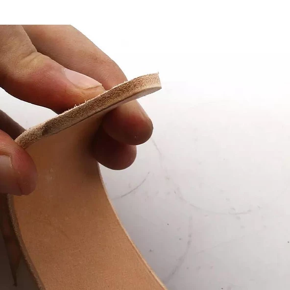 Kemer Ucu Kesme Bıçağı Set Deri El Aleti - Resim 8