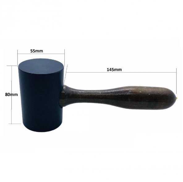 SRTfootcare Siyah Plastik T Tokmak (Çekiç) Deri El Aleti - 4