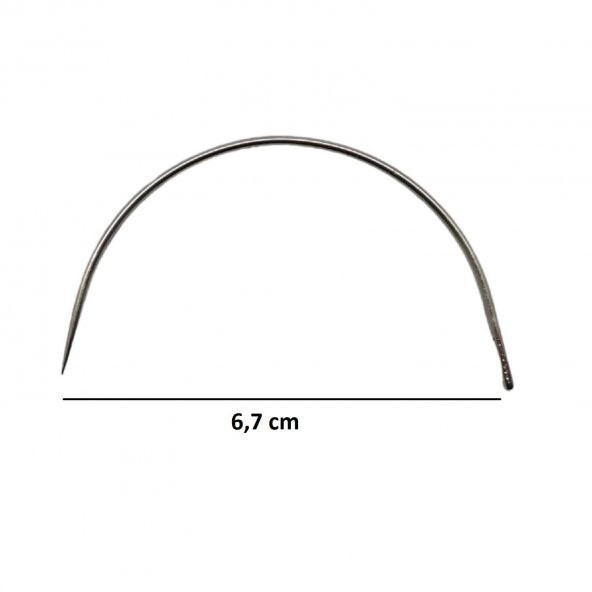 El Dikiş Eğri Saraç Iğnesi 2 Adet Deri El Aleti - 2
