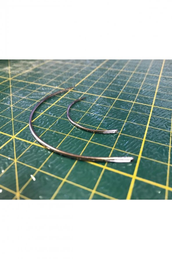 El Dikiş Eğri Saraç Iğnesi 2 Adet Deri El Aleti - 4