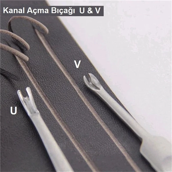 Kanal Açma Bıçağı  Linör (11.5 cm) Deri El Aleti - 3
