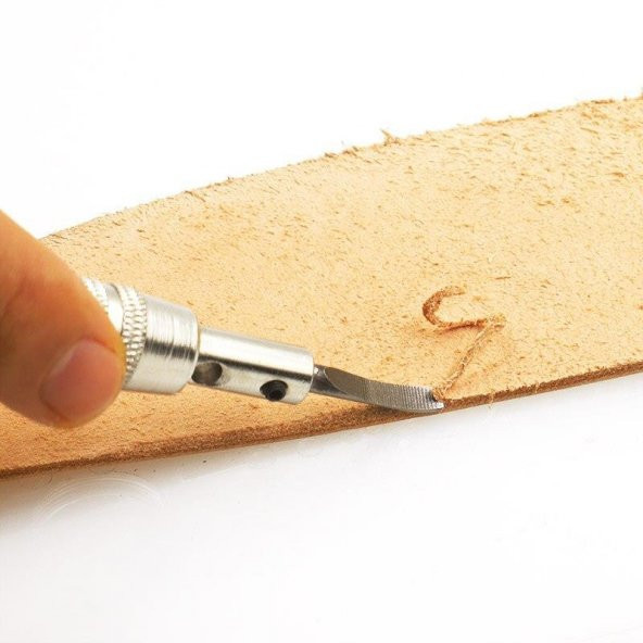 Ayarlanabilir Deri Kenarı Dikiş Kanalı Bıçağı 5 in 1 Deri El Aleti - 5