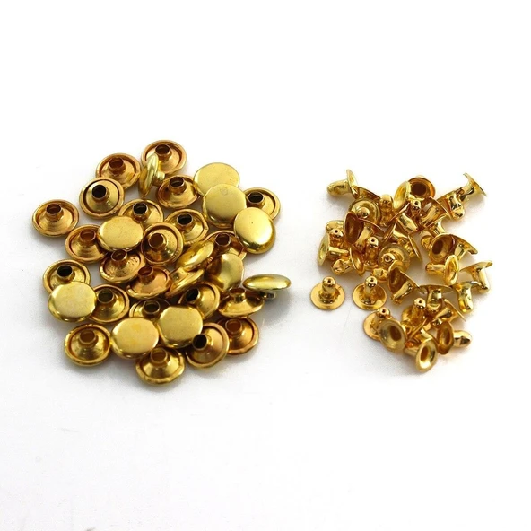 TOPTAN Perçin Rivet 00 no 1000 Adet Leathercraft Deri Hobi Ürünleri - Resim 2