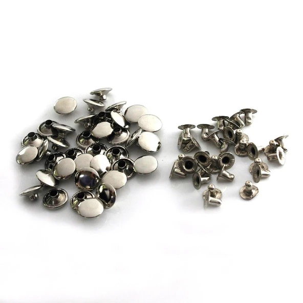 TOPTAN Perçin Rivet 00 no 1000 Adet Leathercraft Deri Hobi Ürünleri - Resim 4