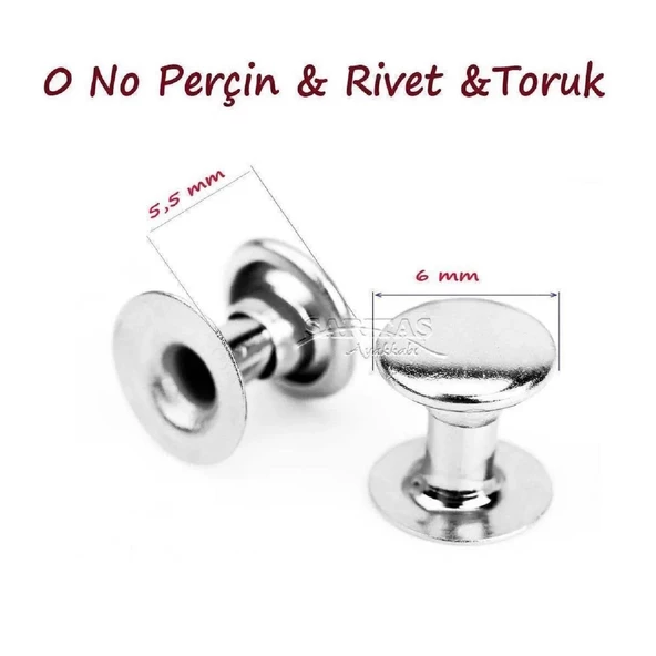 TOPTAN Perçin Rivet 0 no 2000 Adet (Leathercraft, Deri Hobi) - 2
