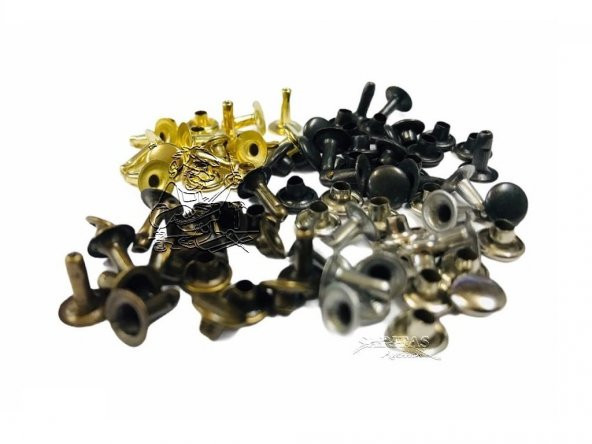 TOPTAN Perçin Rivet 33 no 2000 Adet (Leathercraft, Deri Hobi) - 2