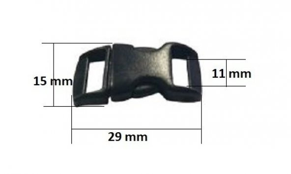 Parakord Bileklik İçin 38 Plastik Klips, Bileklik Kilidi 100 Adet - Resim 3