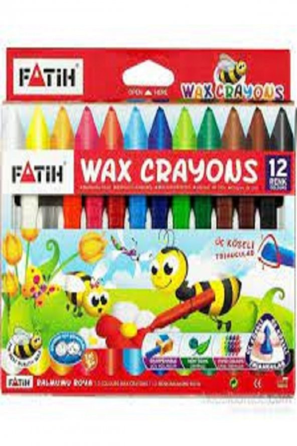 Fatih Wax Crayons Pastel Boya 12 Renk