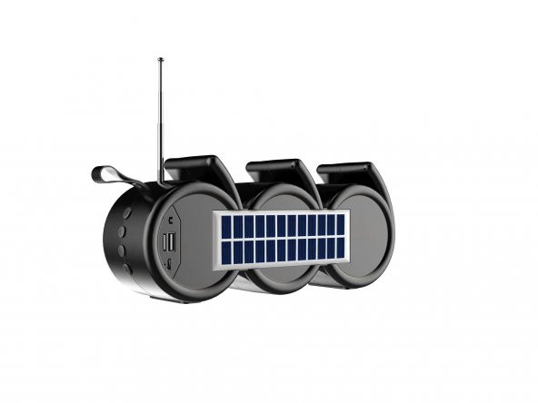 Solar Enerjili Şık Tasarım RGB Bluetooth Speaker - 2