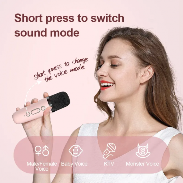 Karaoke Bluetooth Speaker Hoparlör Mikrofonlu - 3