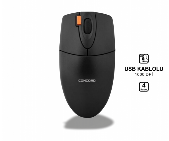 Concord C-1 Optik Kablolu Mouse - 3