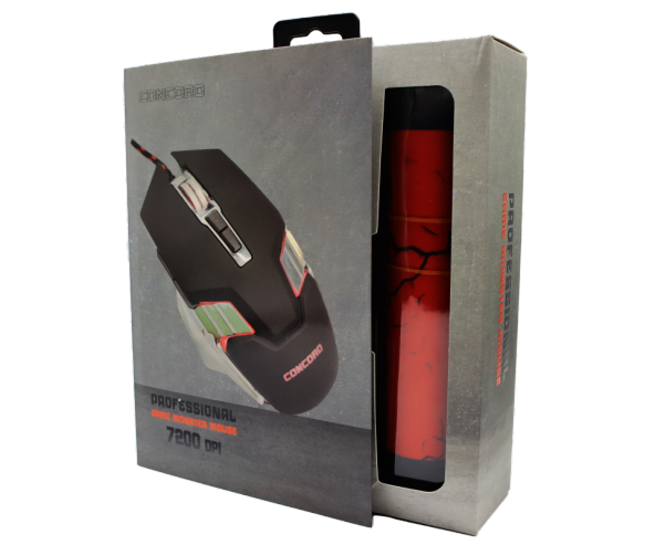 Concord C-25 Mouse Pad Hediyeli 7200 DPI Gaming Mouse - 3