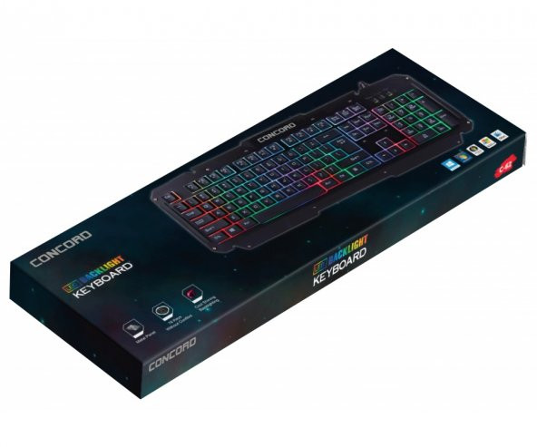 Concord C-62 Metal Gövde Gaming Klavye - 2