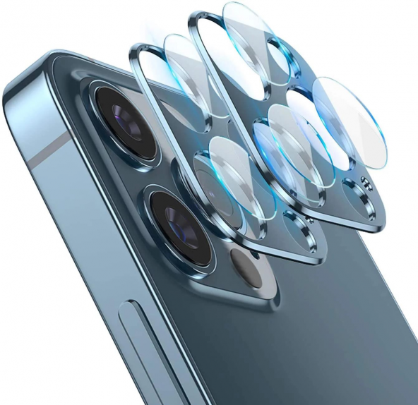 İphone 13 / 13 Mini İle Uyumlu Cam Kamera Koruyucu Lens