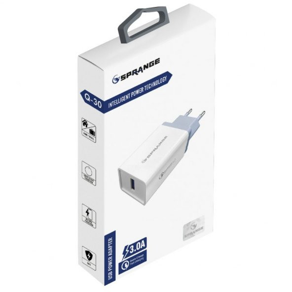 SPRANGE Q-30 Akım Korumalı Seyahat Şarjı  (Kişiselleştirilebilir) - 2
