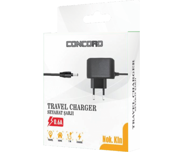 Concord C-89 0.6A Micro Seyahat Şarj Cihazı - 2