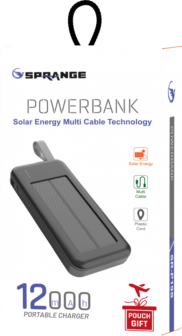SPRANGE SR-P19S 12000 mAh Solar Enerji PowerBank (Kişiselleştirilebilir) - 3