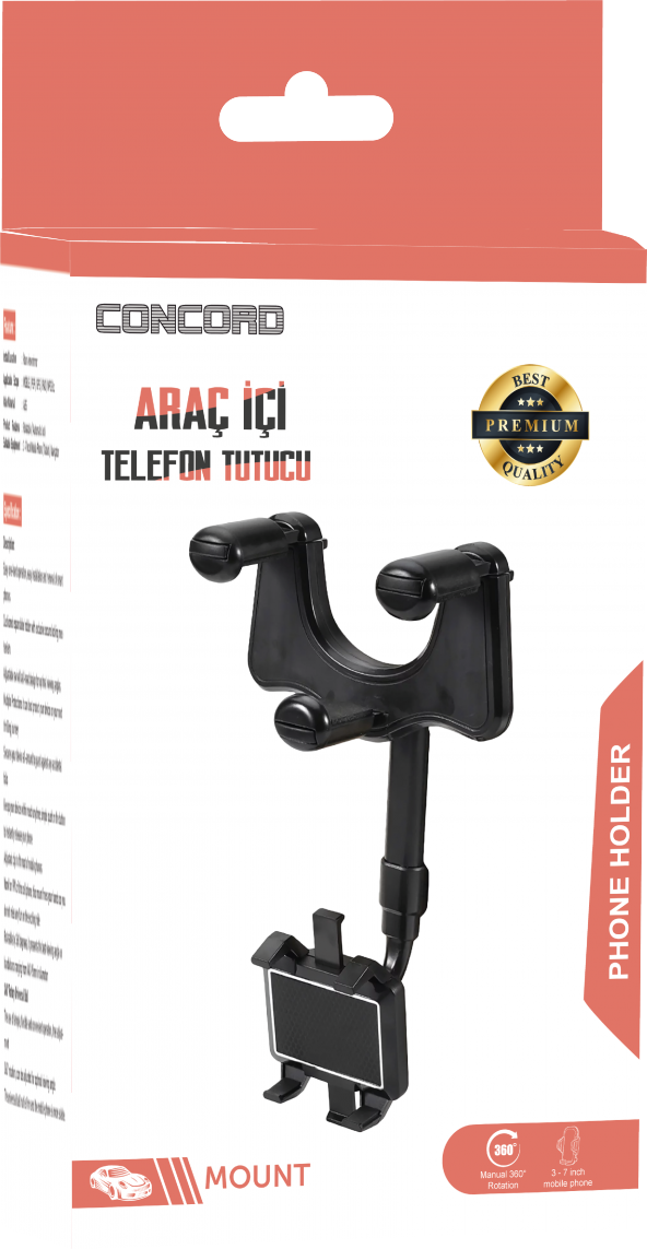 Concord CH-117 Araç İçi Telefon Tutucu - 3