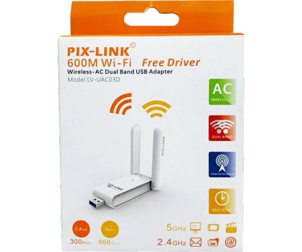 Concord W-6 Dual Band Wi-Fi Adaptör - 2