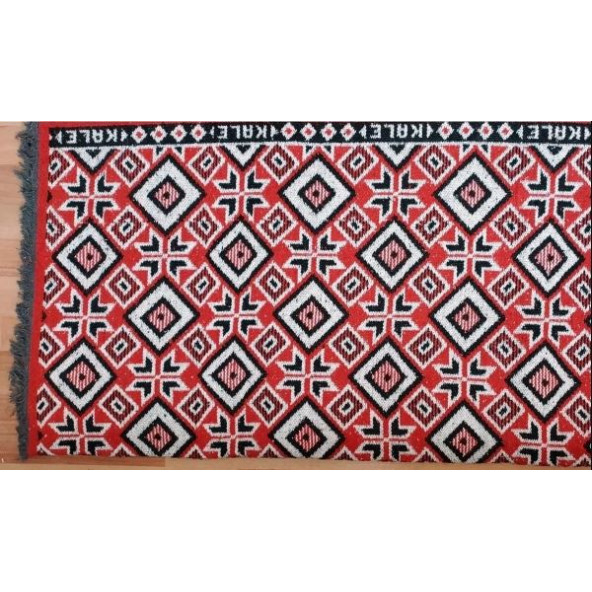Algelsineve Makine Dokuması Baklava Desen 3 Mekik Kilim - 10
